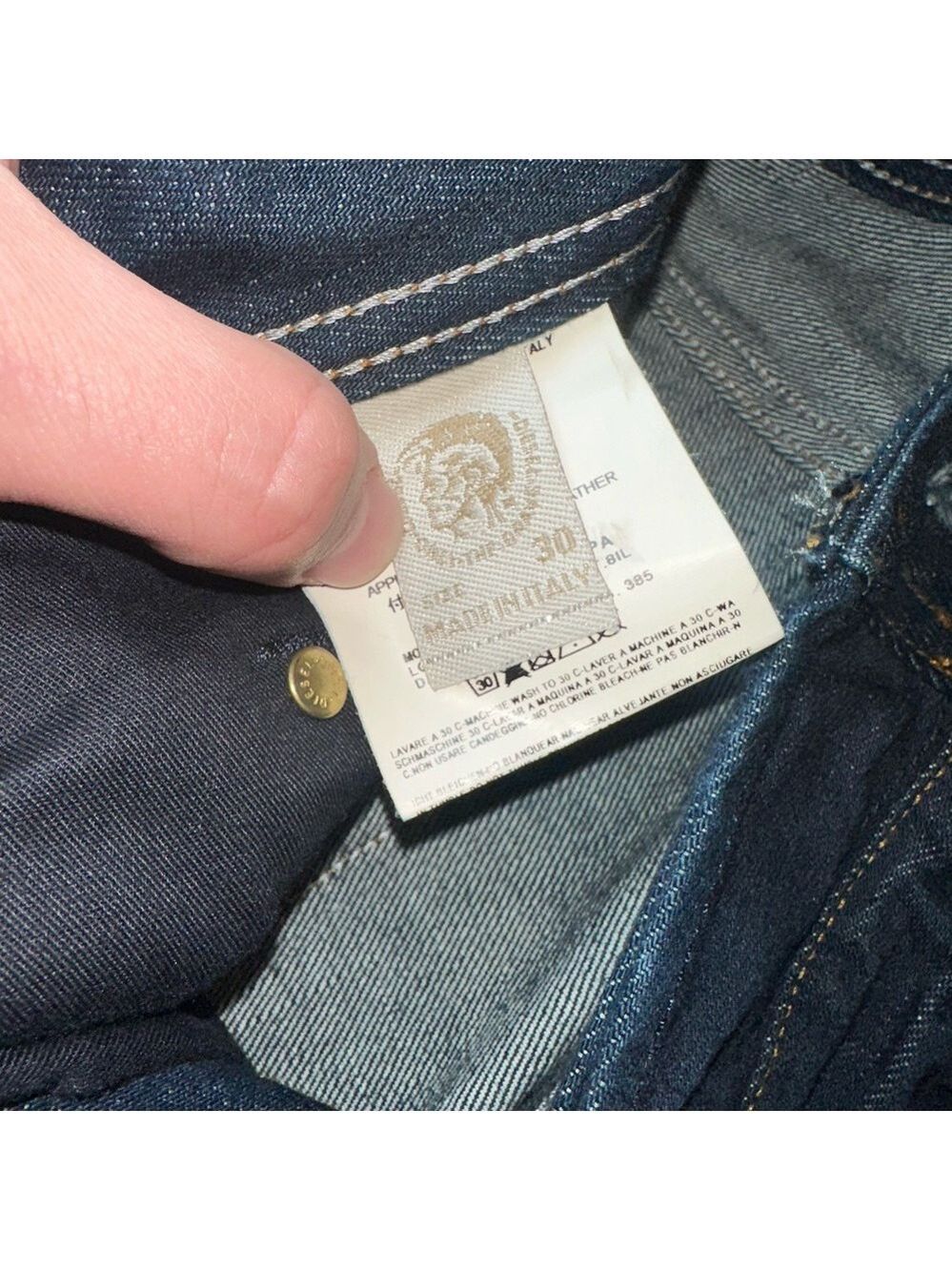 Diesel Larkee jeans SZ 30 W 32 L Made in Italy - Picture 7 of 13